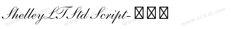 ShelleyLTStd Script字体转换